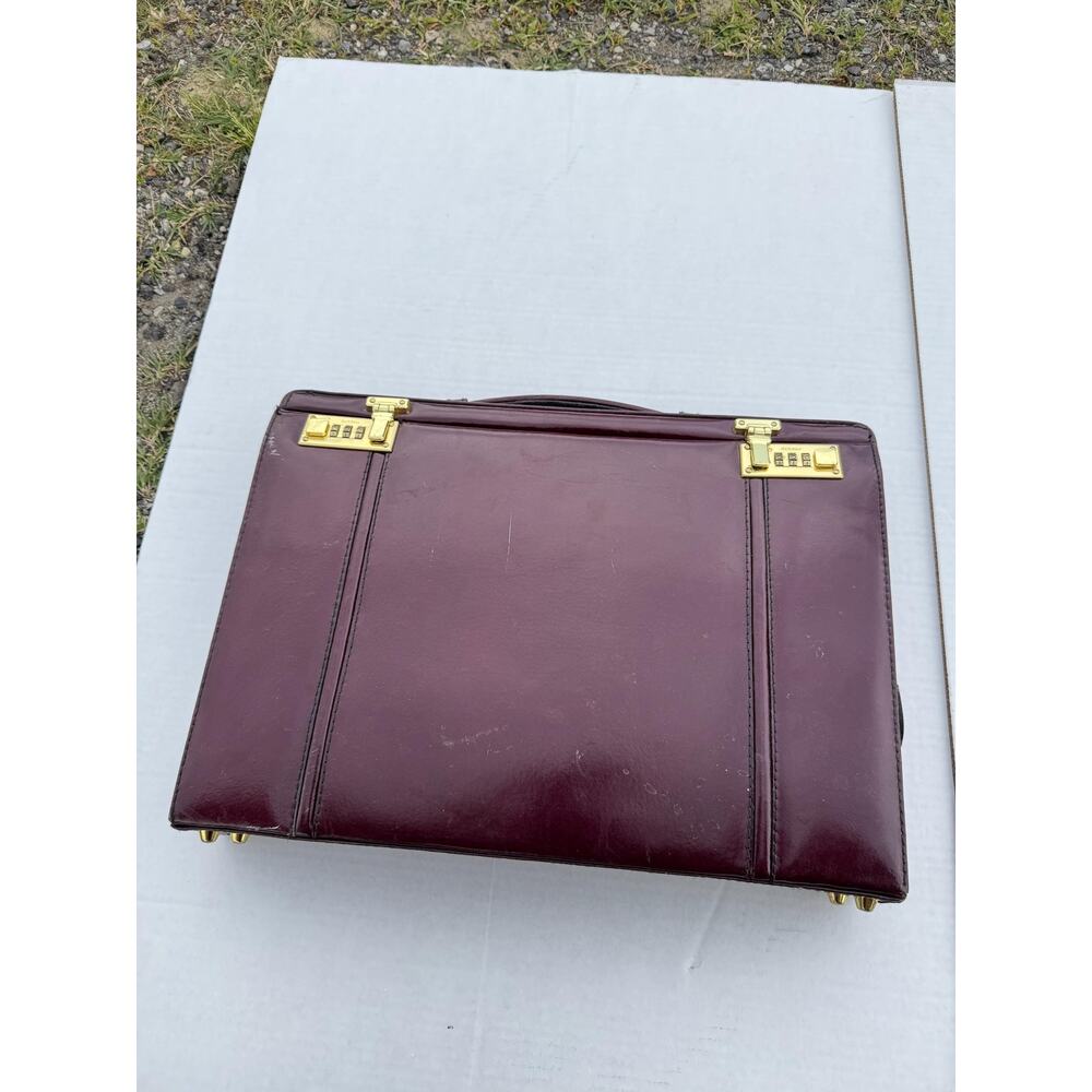Top Grain Leather Bag Vintage leather briefcase lawyer doctor pilot document - Picture 6 of 16
